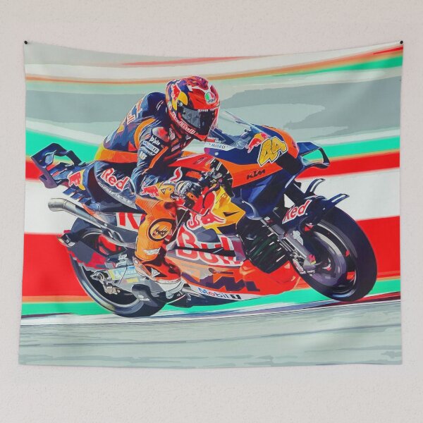 Item preview, Pol Espargaro racing in the 2024 Austrian Grand Prix watercolor designed and sold by Rodissimus1984.