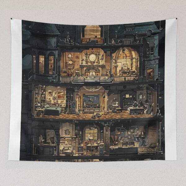 Item preview, The Enigmatic Mansion: A Journey Through Layers of Mystery designed and sold by oanaunciuleanu.
