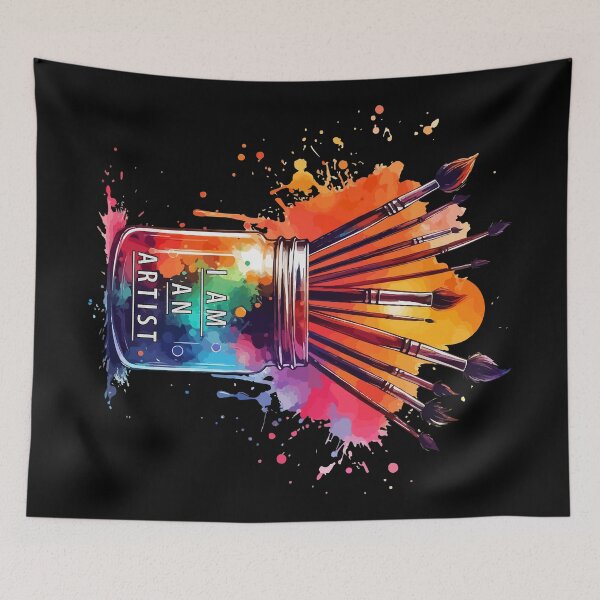 Item preview, I Am An Artist Watercolor Brushes designed and sold by TomFrontierArt.