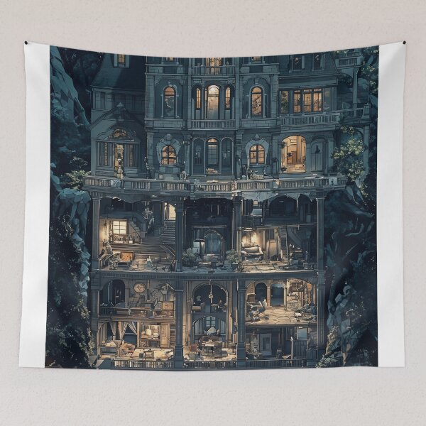 Item preview, The Enigmatic Mansion: A Journey Through Layers of Mystery designed and sold by oanaunciuleanu.