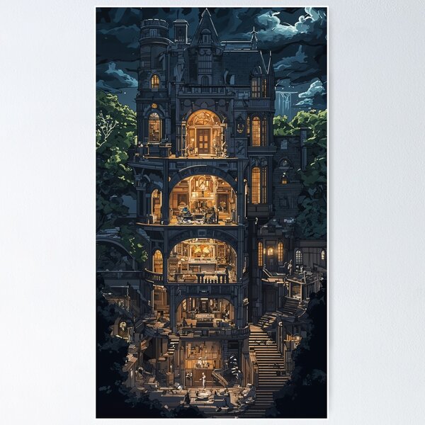 Item preview, The Enigmatic Mansion: A Journey Through Layers of Mystery designed and sold by oanaunciuleanu.