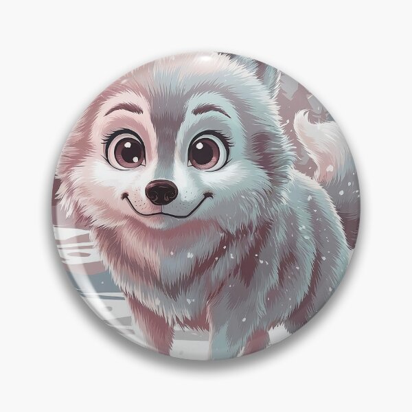 Item preview, Cute Snow Wolf In Snowy Forest  designed and sold by canvadreamer444.