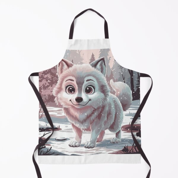 Item preview, Cute Snow Wolf In Snowy Forest designed and sold by canvadreamer444.