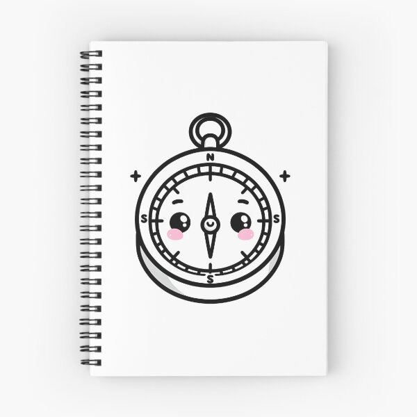 Item preview, Cute Kawaii Compass with Sparkles designed and sold by limonadashop.