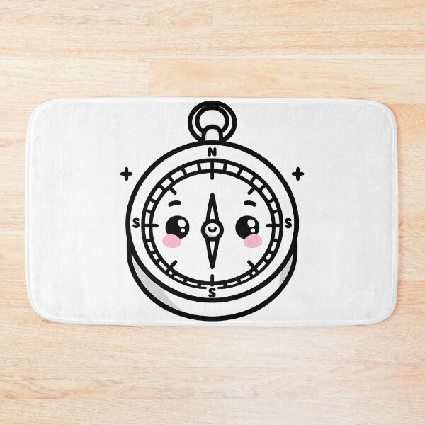Item preview, Cute Kawaii Compass with Sparkles designed and sold by limonadashop.