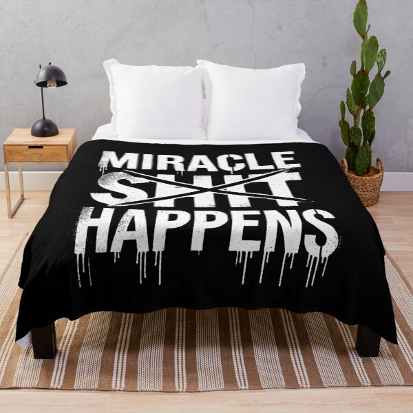 Item preview, Miracle Happens Bold Typography Design designed and sold by Tabu Touch.