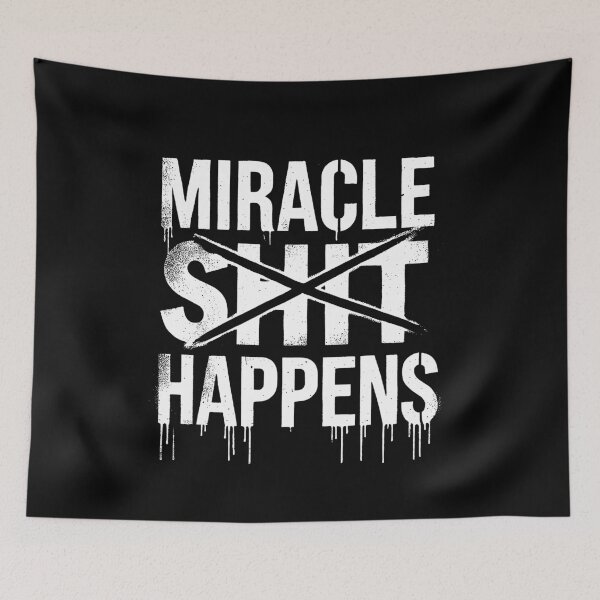 Item preview, Miracle Happens Bold Typography Design designed and sold by Tabu Touch.