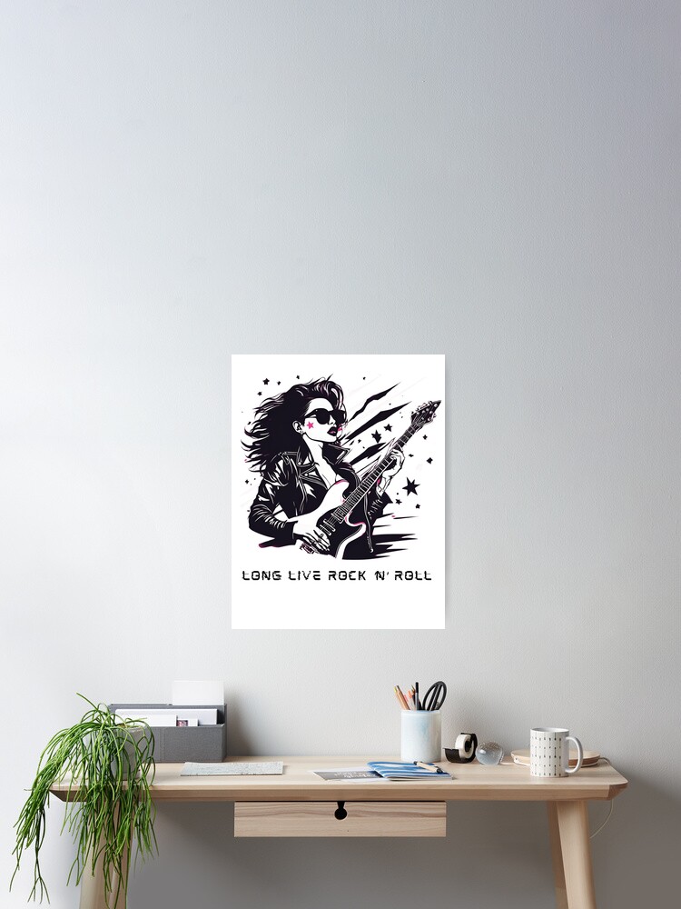 Thumbnail 2 of 3, Poster, Long live R'N'R designed and sold by borcheristov.