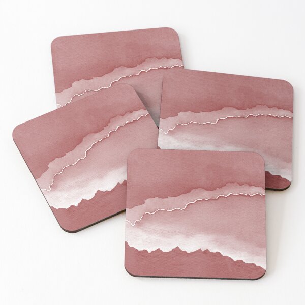 Item preview, Desert Sunset Abstract Watercolor Painting - Ruby + Snow designed and sold by Irene Estelle.
