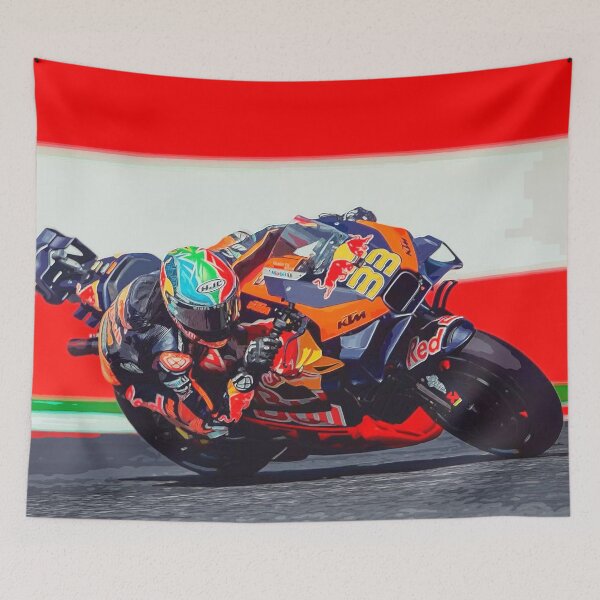 Item preview, Brad Binder racing in the 2024 Austrian Grand Prix watercolor designed and sold by Rodissimus1984.