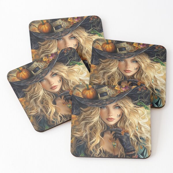 Item preview, blonde halloween witch designed and sold by daila70.