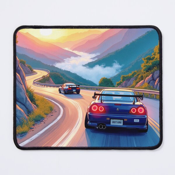 Item preview, Japanese Race Cars Racing Towards the Sunset - Car Culture designed and sold by Design Raptor.
