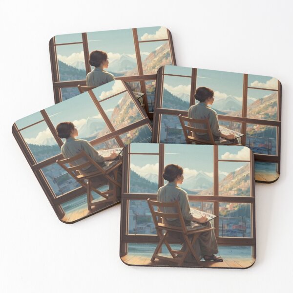 Item preview, Morning Peaceful Contemplation with Mountain View designed and sold by KilianSzmid.