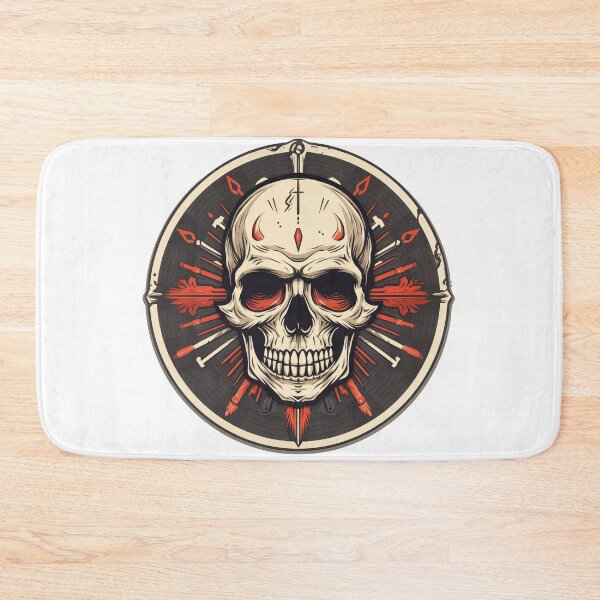 Item preview, Dark Skull and Darts Design | Gothic Tattoo Art with Vintage Flair designed and sold by WarFX Designs.