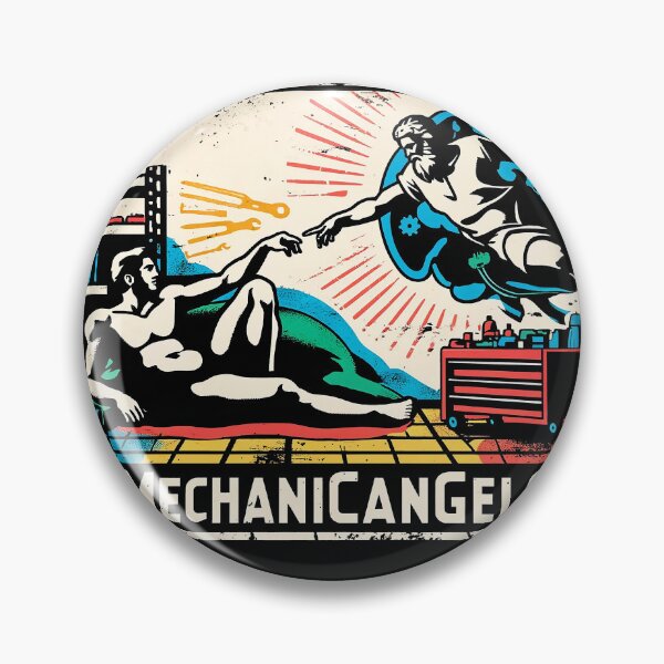 Item preview, MechaniCangelo Mechanic Creation Art Parody designed and sold by Tabu Touch.