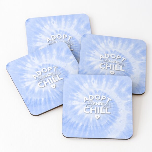 Item preview, Adopt and Chill Blue Pastel Tie Dye designed and sold by TammySwarek.
