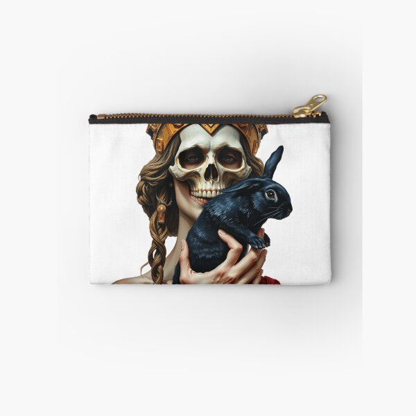 Item preview, Queen skull head | black Rabbit punk Rock Pop Art  designed and sold by TaliaShin.