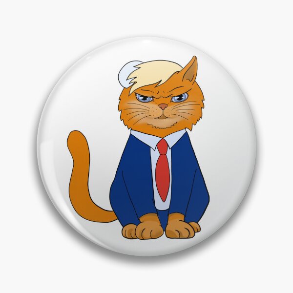 Item preview, Donald Trump as a ginger cat with a bandaged ear designed and sold by Asiyat.