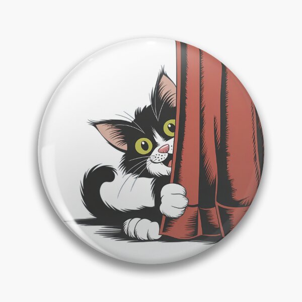 Artikelvorschau, Verspielte, hinterhältige Katze späht entworfen und verkauft von EclipseArtworks.