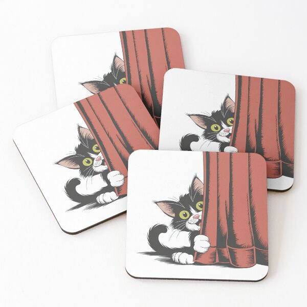 Item preview, Playful Sneaky Cat Peeking designed and sold by EclipseArtworks.