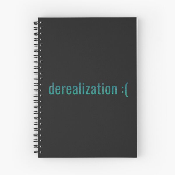 Item preview, Derealization Teal Text designed and sold by MusicArtAndGrind.