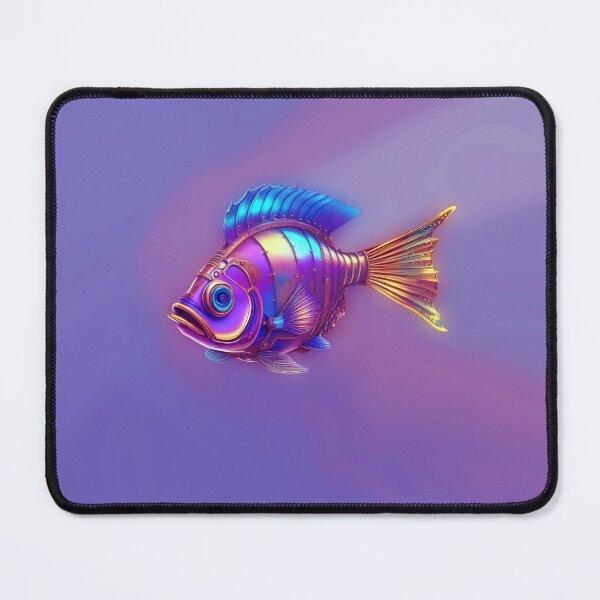 Item preview, Minimalist Steampunk Fish Subtle Steampunk Style - Lilac Ocean designed and sold by Beachy.