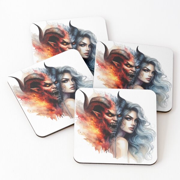 Item preview, “The angel and the devil: a two-faced woman” designed and sold by CHRIST5000.