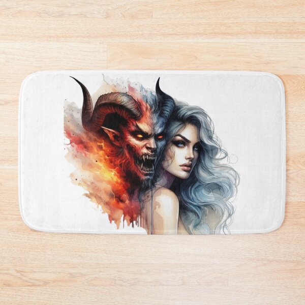 Item preview, “The angel and the devil: a two-faced woman” designed and sold by CHRIST5000.