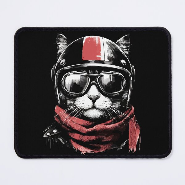 Item preview, Biker Cat Watercolor designed and sold by TomFrontierArt.