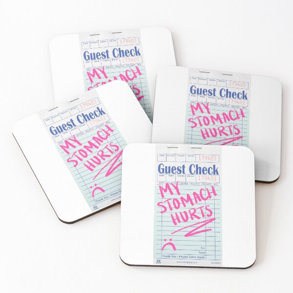 Item preview, my stomach hurts - guest check designed and sold by dearestbrenda.