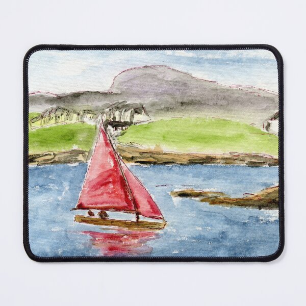 Item preview, Trearddur Bay Myth Sailing Boat, Ynys Mon Anglesey, North Wales designed and sold by LymphomaLass.