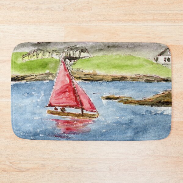 Item preview, Trearddur Bay Myth Sailing Boat, Ynys Mon Anglesey, North Wales designed and sold by LymphomaLass.