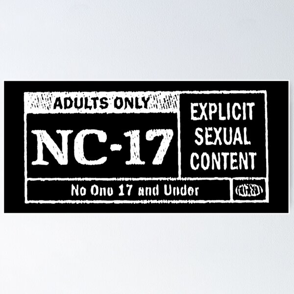Item preview, NC-17 Warning Label designed and sold by Cuttintees.