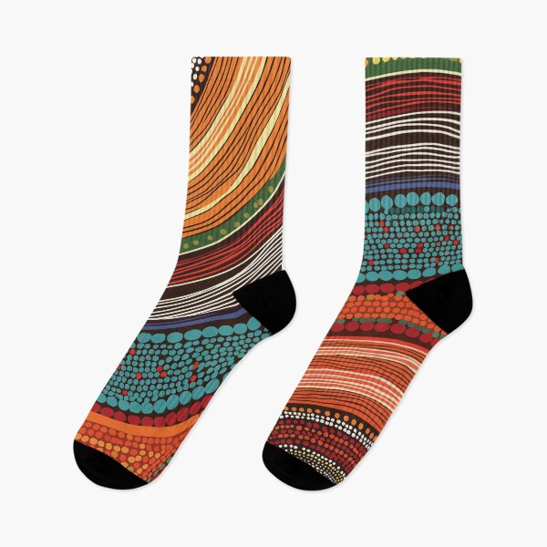 Item preview, Abstract pattern Desing inspired by Aboriginal dot painting with colorful dot clusters. designed and sold by HEMRO.