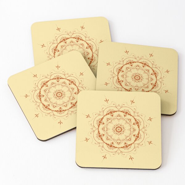 Item preview, Mandala, detailed orange design designed and sold by kimeliots.