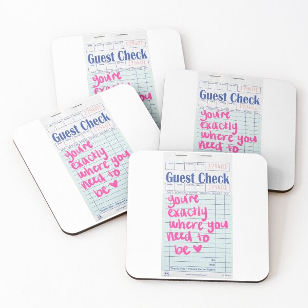 Item preview, you're exactly where you need to be - guest check designed and sold by dearestbrenda.