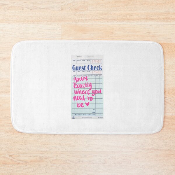 Item preview, you're exactly where you need to be - guest check designed and sold by dearestbrenda.