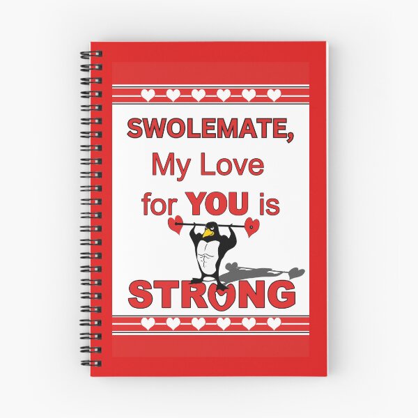 Item preview, Swolemate Valentine with Muscle Penguin designed and sold by ShoaffBallanger.