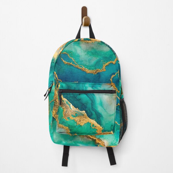 Item preview, PATTERN 014- VIRIDIAN GREEN AND GOLD MARBLE STONE - Gift items and personal use / Marble, Gemstone, Gold,  Viridian Green, Turquoise, Velvet, Abstract, Broken Glass,  Art designed and sold by LumDesignArt.