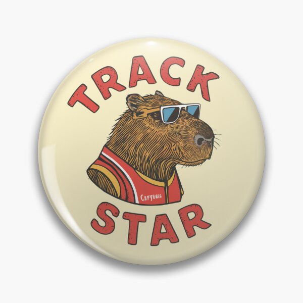 Item preview, Original Design Track Star, Capybara, Runner, Athlete designed and sold by SixElements.
