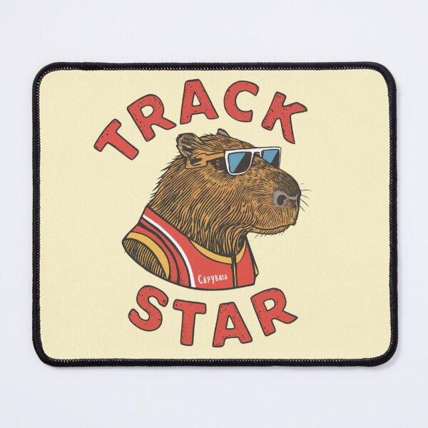 Item preview, Original Design Track Star, Capybara, Runner, Athlete designed and sold by SixElements.