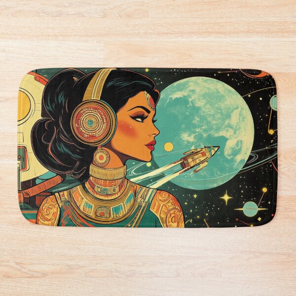 Item preview, Indian Space Guardian Heroine Watching the stars designed and sold by BeatnikBuddha.