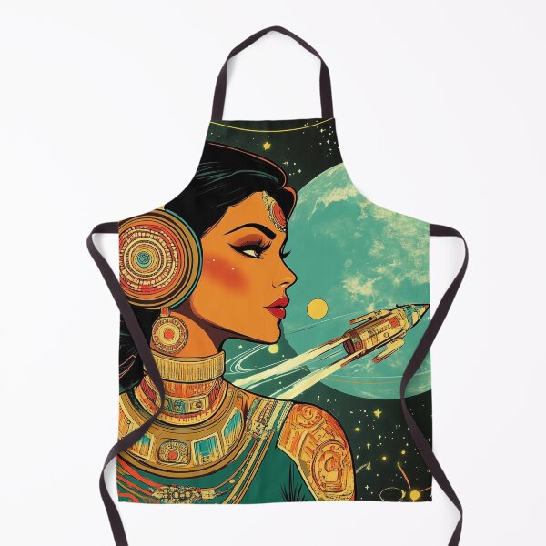 Item preview, Indian Space Guardian Heroine Watching the stars designed and sold by BeatnikBuddha.