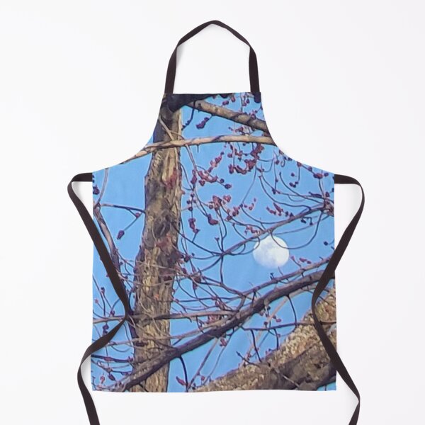 Item preview, Daytime View of the Moon through Tree Branches designed and sold by WhiteSoftPetals.