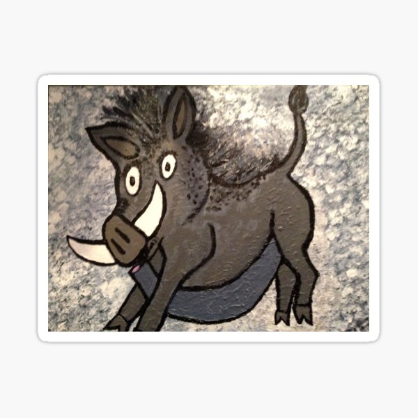 Wild Warthog Sticker