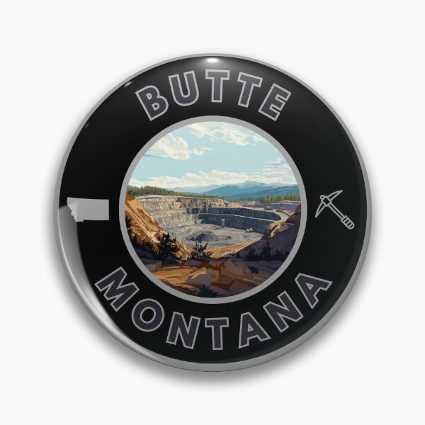 Item preview, Butte Montana Mining Pit  designed and sold by MojaveTradePost.