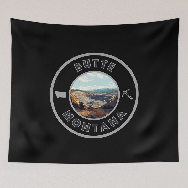 Item preview, Butte Montana Mining Pit  designed and sold by MojaveTradePost.