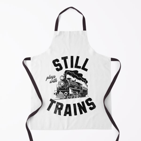 Item preview, Still Plays With Trains, Funny Model Railroad Locomotive Hobby designed and sold by dfunky.