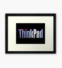 Thinkpad Logo Realistic Framed Print