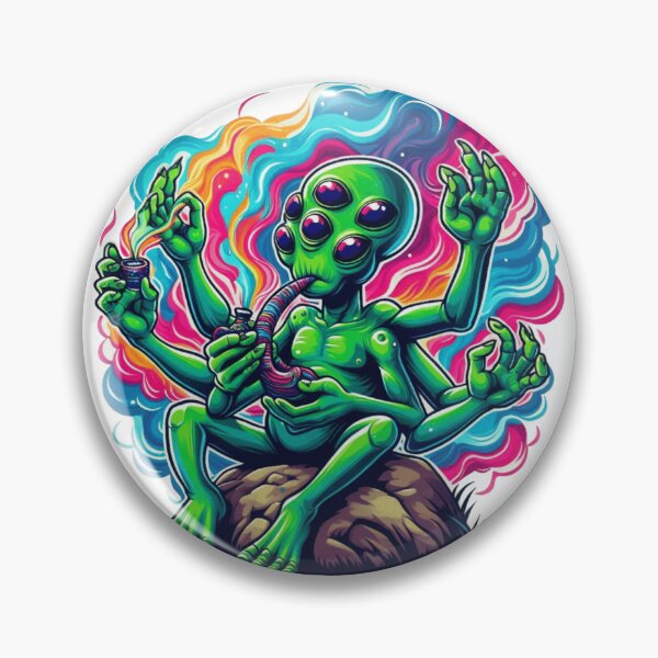Item preview, alien smoking weed cute  designed and sold by Shop2s.